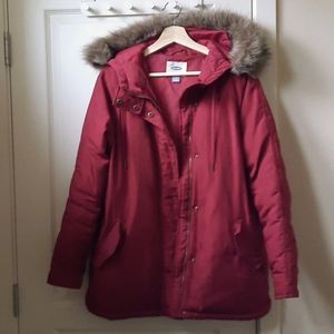 Red Oversized Oldnavy Coat